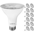 Luxrite PAR30 LED Light Bulbs 11W (75W Equivalent) 850LM 4000K Cool White Dimmable E26 Base 12-Pack LR31608-12PK